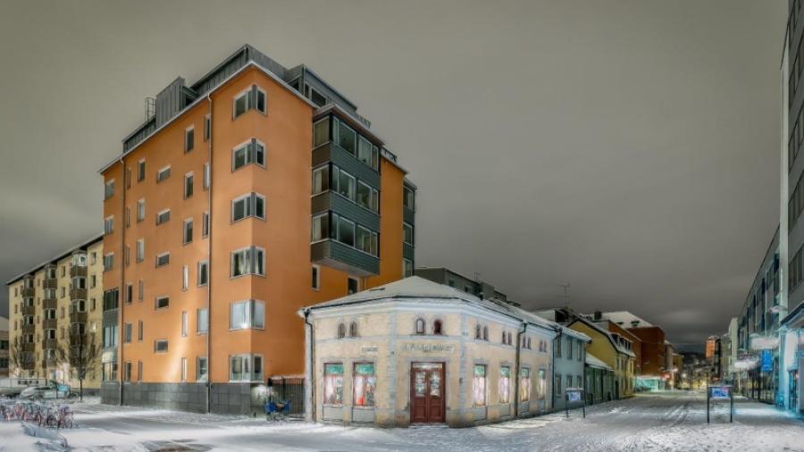 Hus 55B sett från Dragarbrunnsgatan
